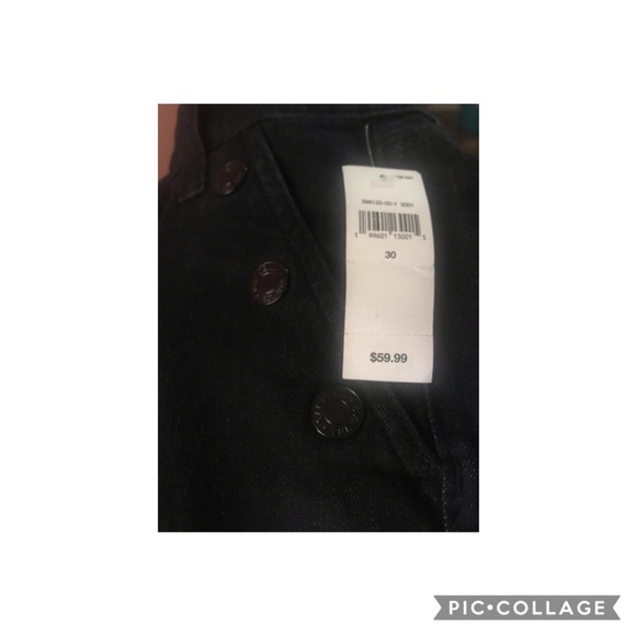Mid Rise Wide-Leg  Jeans in stretch - Picture 4 of 4